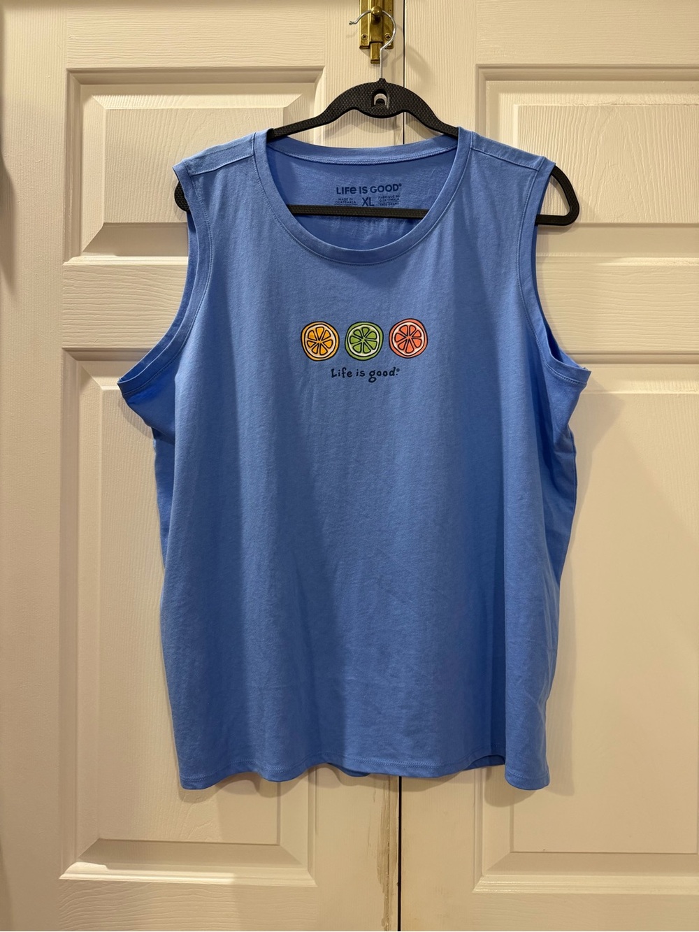 Life Is Good NWT Lemon Sliced Graphic Tank Size XL